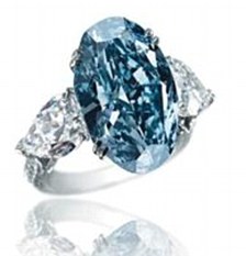 The ultra-rare blue diamond ring by Chopard